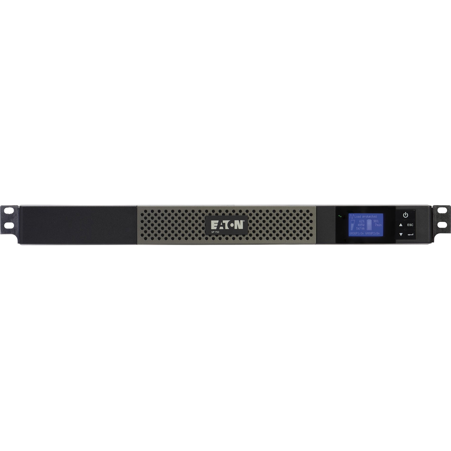 Eaton 5P 5P750R Rackmount UPS, 750VA 600W 120V Line-Interactive UPS, True Sine Wave, Cybersecure Network Card Option
