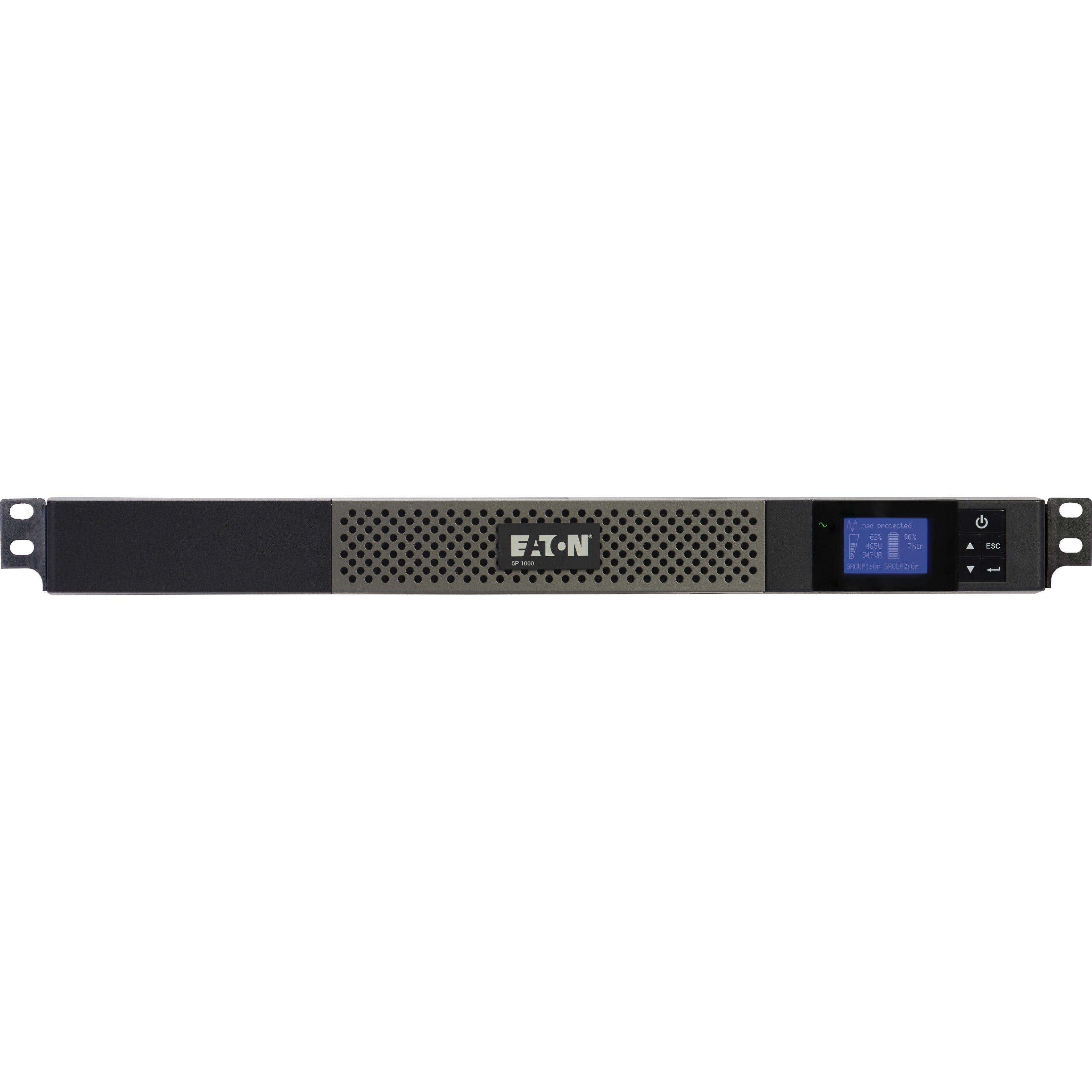 Eaton 5P 5P1000R Rackmount UPS, 1000VA 770W 120V Line-Interactive UPS, True Sine Wave, Cybersecure Network Card Option