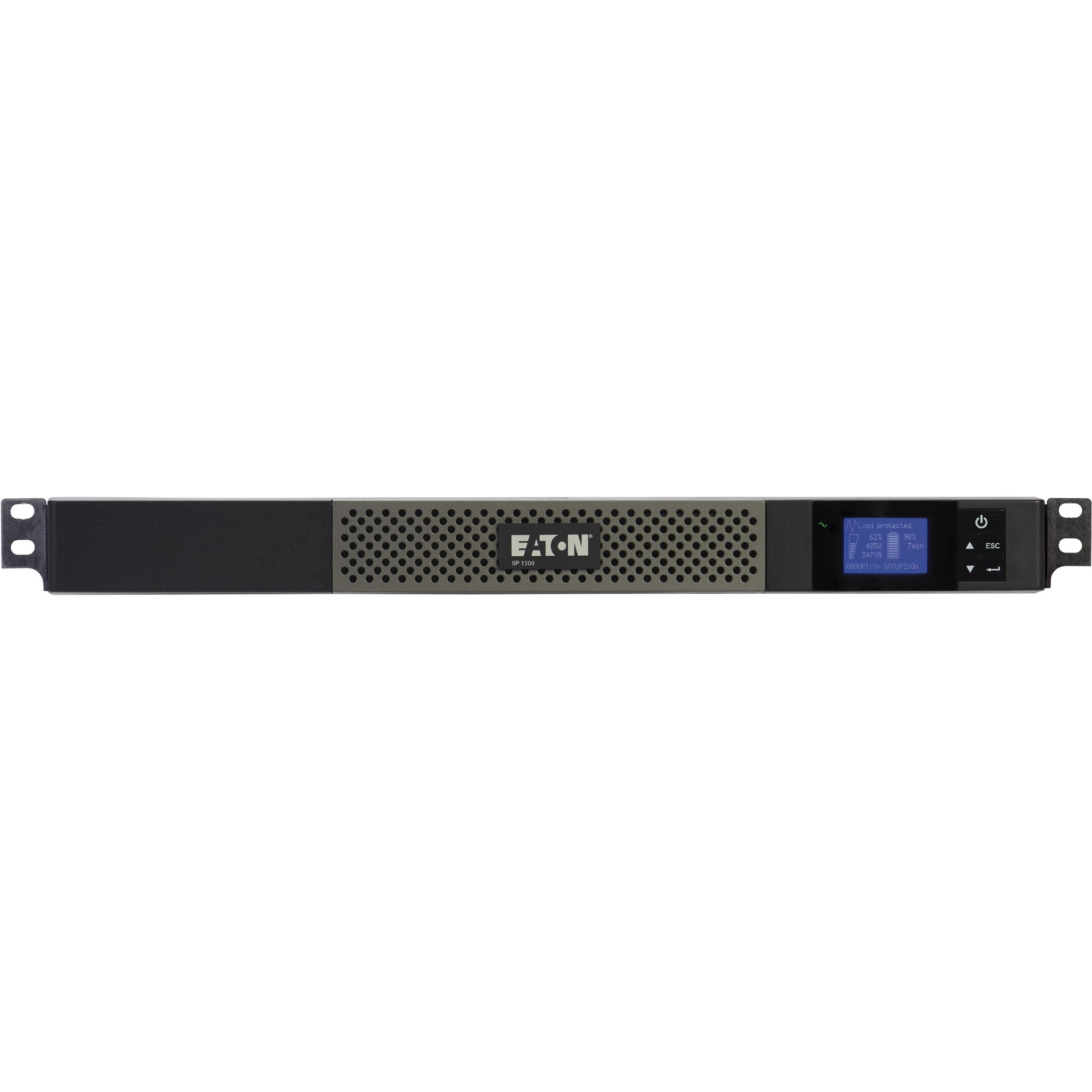 Eaton 5P 5P1500R Rackmount UPS, 1440VA 1100W 120V Line-Interactive UPS, True Sine Wave, Cybersecure Network Card Option