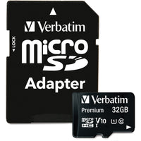 Verbatim 32GB Premium microSDHC Memory Card with Adapter, UHS-I Class 10 (44083) Collections image