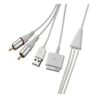 4XEM 30-Pin To RCA Audio Male Plus USB Charging Combo Cable (4X30PINAUDIO) Main image