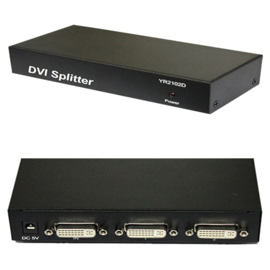 4XEM 4XDVI2 2-Port DVI Video Splitter 1900x1200, Maximum Resolution 1920 x 1200, 3 Year Warranty