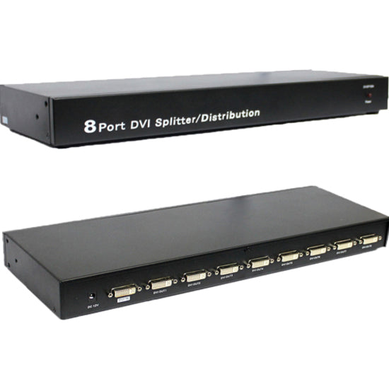 4XEM 4XDVI8 8-Port DVI Video Splitter 1900x1200, Maximum Resolution 1920 x 1200, 90 ft Operating Distance