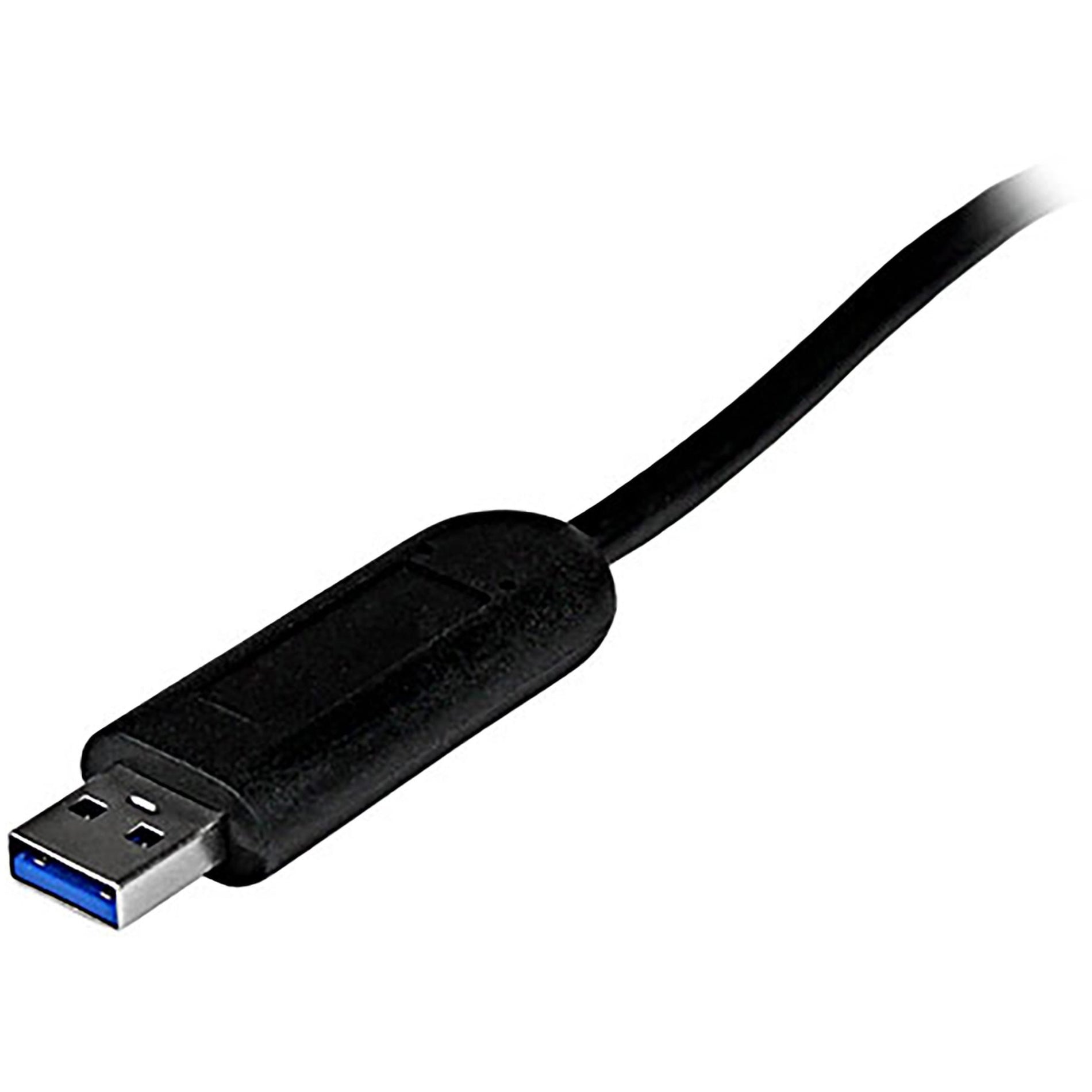 StarTech.com ST4300PBU3 4 Port Portable SuperSpeed USB 3.0 Hub with Built-in Cable, Expand Your USB Connectivity