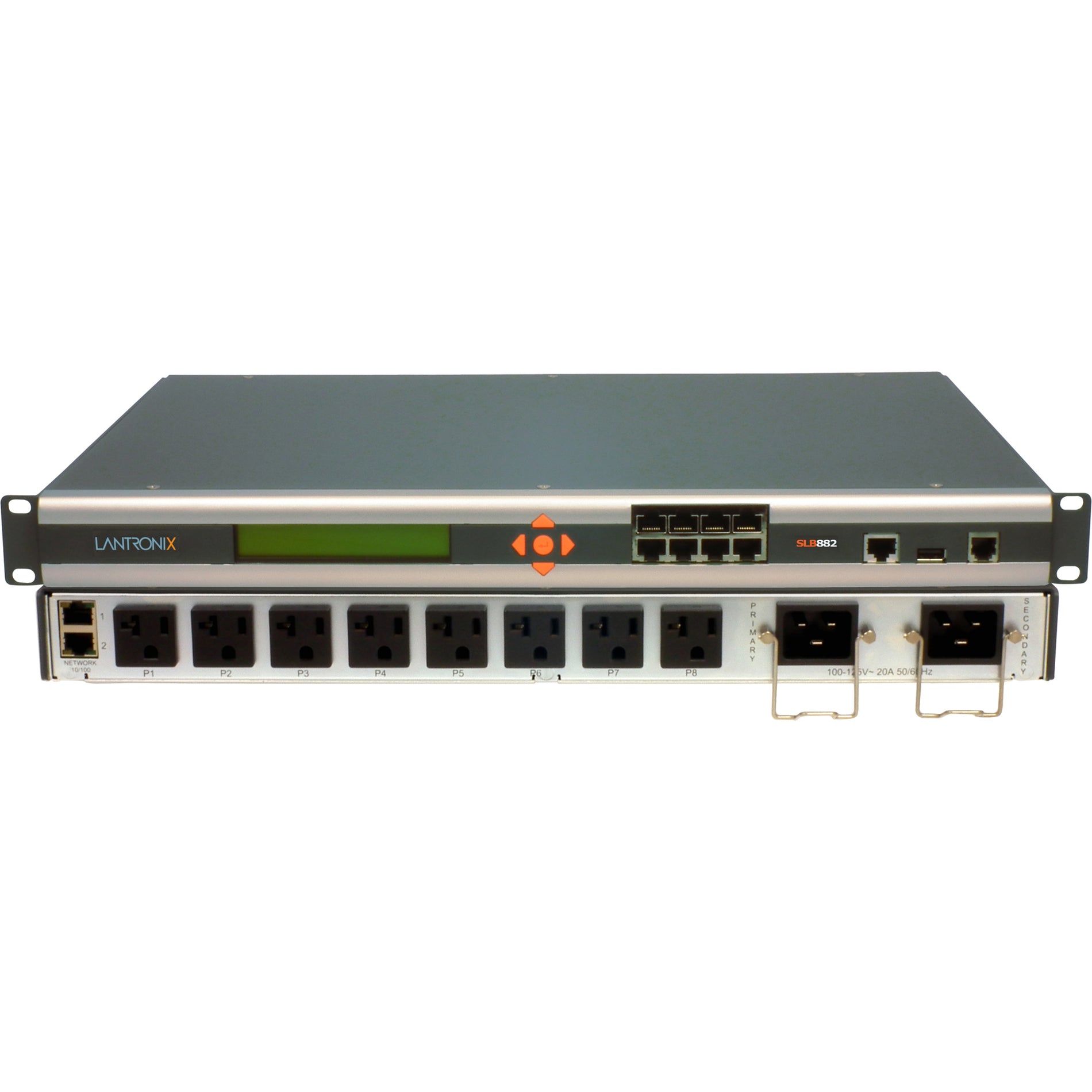Lantronix SLB882KIT-15P SLB08822-01-S Branch Office Manager, 8 Serial Ports, 2 Ethernet Ports, USB, 5 Year Warranty