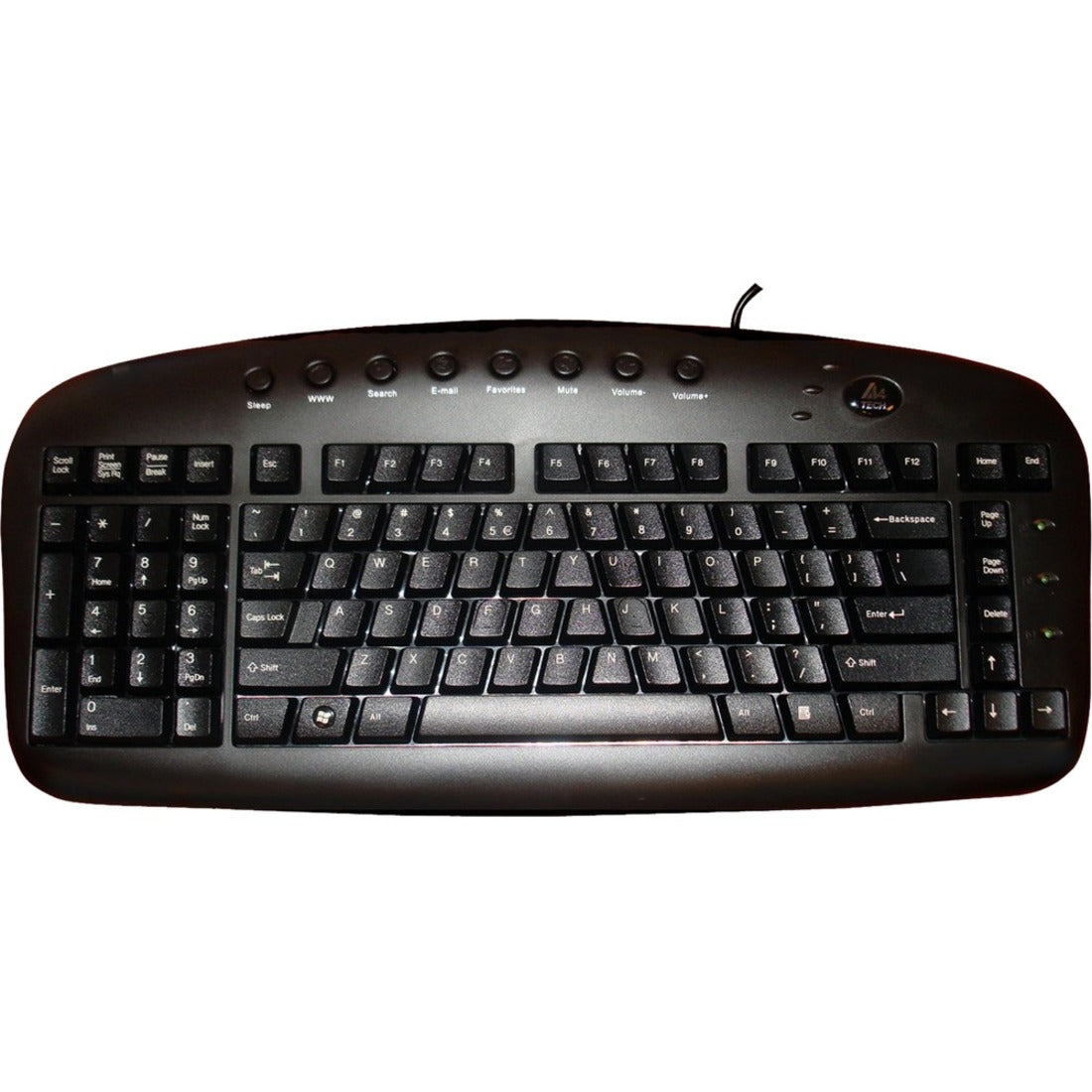 Ergoguys KBS-29BLK Left Handed Ergonomic Keyboard Wired USB Black, 1 Year Limited Warranty, Membrane Keyswitch Technology