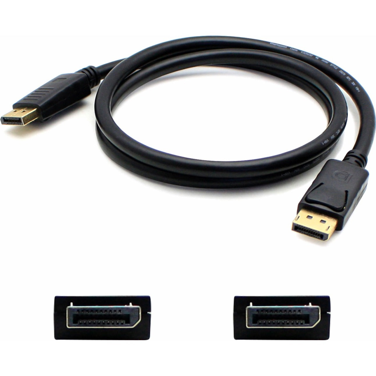 AddOn DISPLAYPORT1F 1ft (30cm) DisplayPort Cable - Male to Male, Copper Conductor, Black