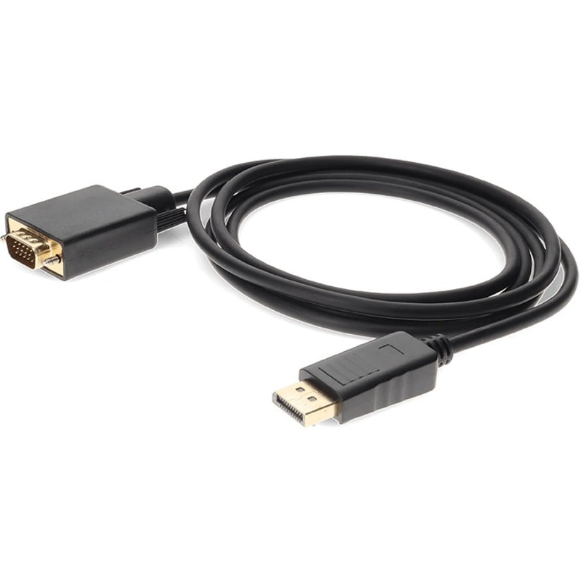 AddOn DISPLAYPORT2VGA6F 6ft (1.8M) DisplayPort to VGA Adapter Cable - Male to Male, Connect Your DisplayPort Device to a VGA Monitor