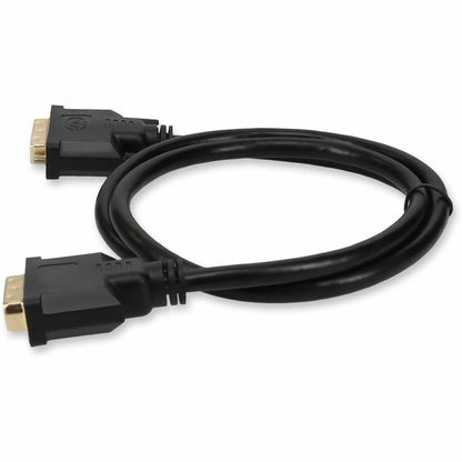 Full length view of 10ft AddOn DVI-D dual-link cable showing cable flexibility-alternate-image2