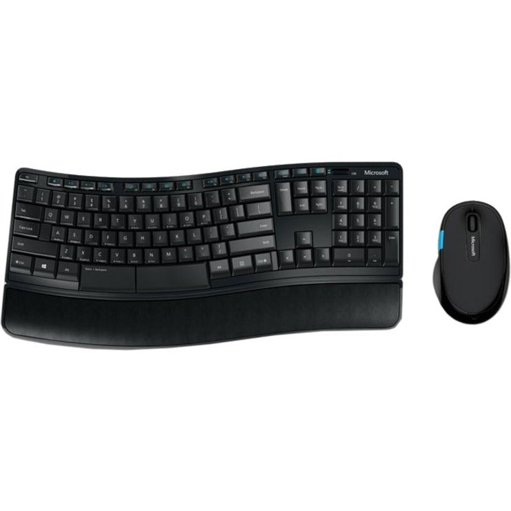Microsoft L3V-00001 Sculpt Comfort Desktop Keyboard, Ergonomic, Wireless, Black