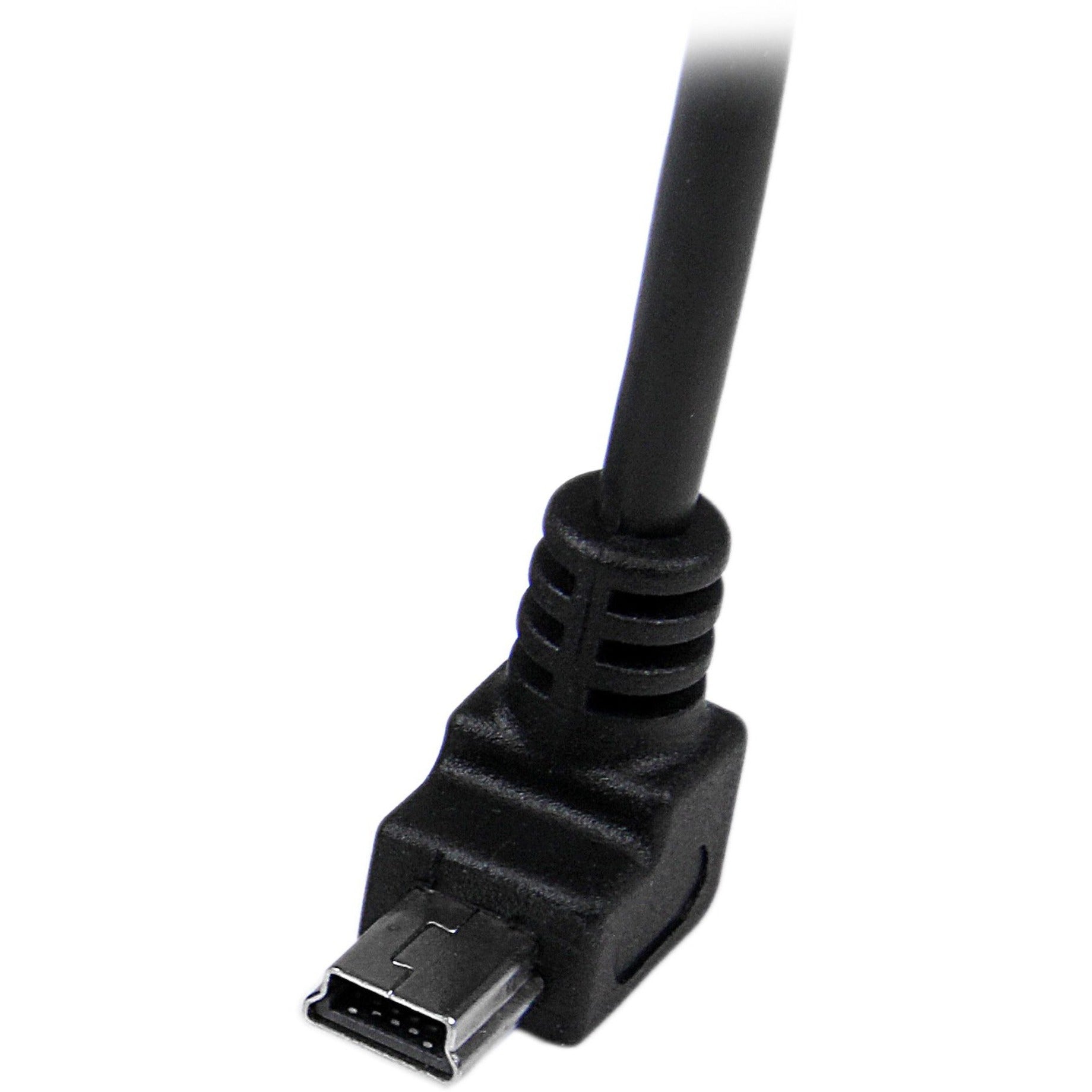 StarTech.com USBAMB2MD 2m Mini USB Cable - A to Down Angle Mini B, Strain Relief, Molded, 480 Mbit/s Data Transfer Rate