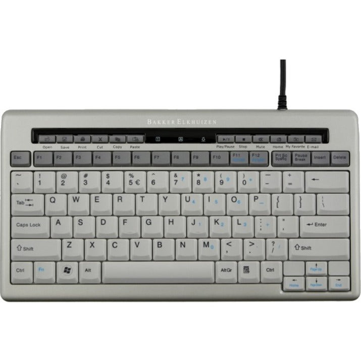 Bakker Elkhuizen BNES840DUS S-board 840 Compact Keyboard, Lightweight with Multimedia Hot Keys