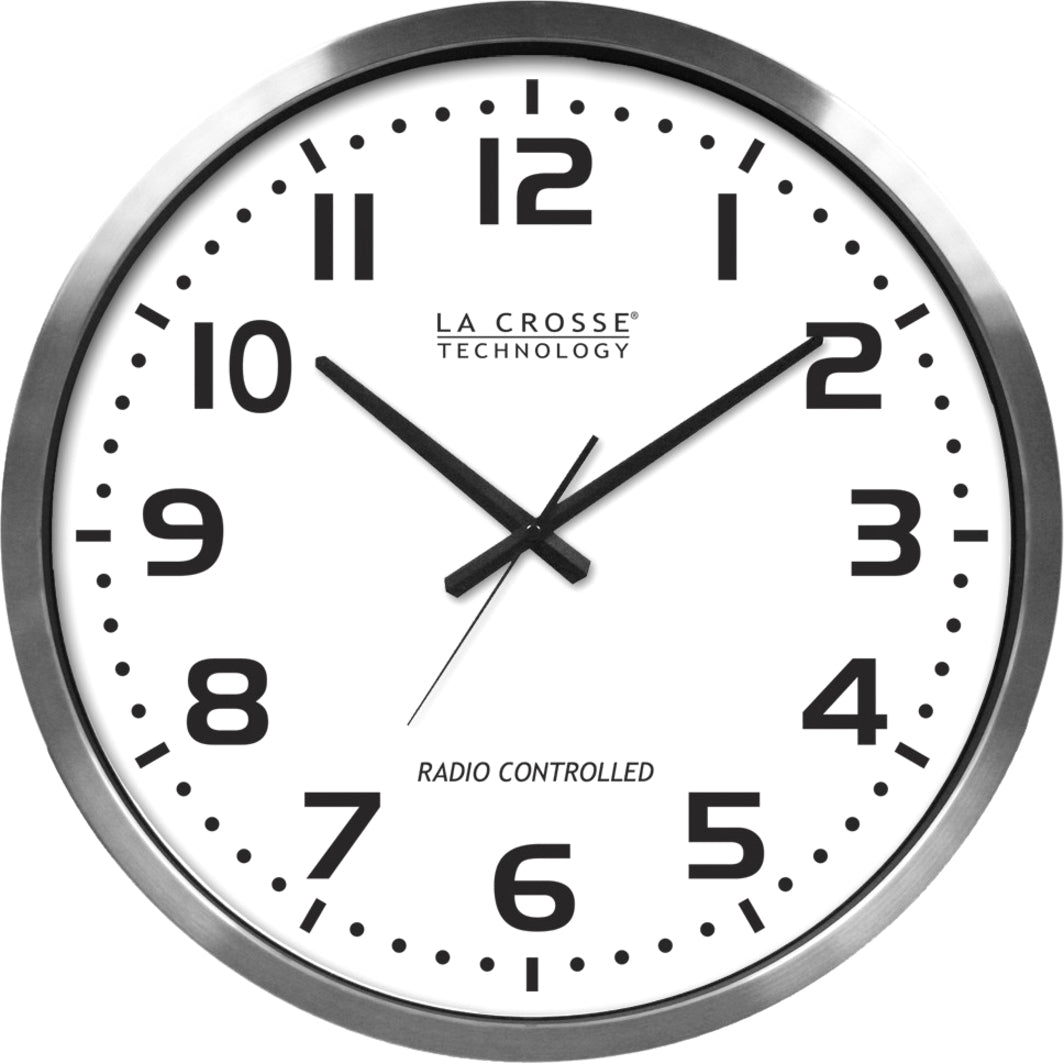 La Crosse Technology 404-1220 20" Atomic Wall Clock, Radio-controlled, Daylight Saving