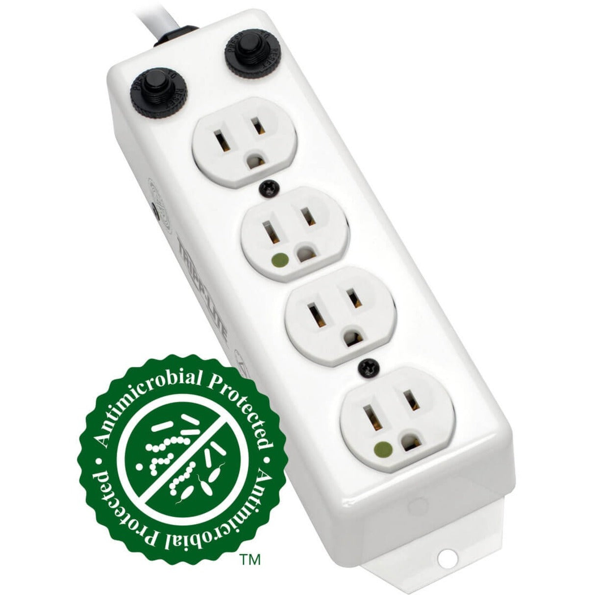 Tripp Lite PS-402-HG-OEM Power Strip for Patient-Care Areas, 4-outlet Medical-Grade with 2-ft. Cord