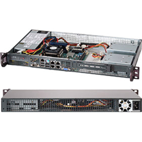 Supermicro CSE-505-203B SuperChassis 505-203B (Black), 1U Rack-mountable Server Case