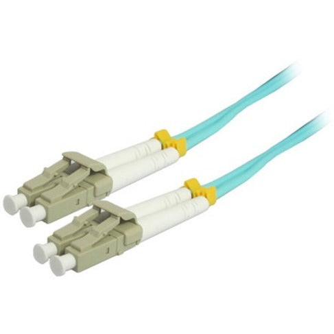 Comprehensive LC-LC-OM3-1M 1M 10Gb LC/LC Duplex 50/125 Multimode Fiber Patch Cable - Aqua, Riser Rated