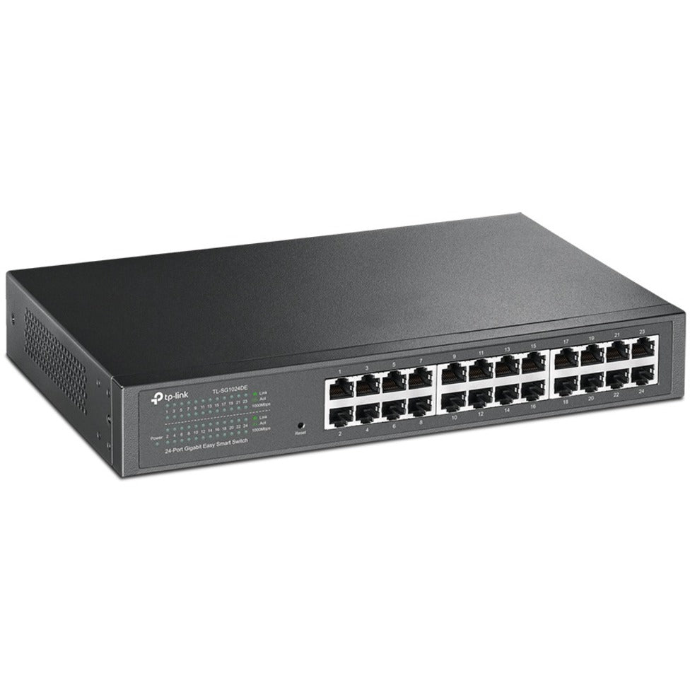 TP-Link TL-SG1024DE 24-Port Gigabit Easy Smart Switch, 10/100/1000 Mbps, Rack-mountable/Desktop