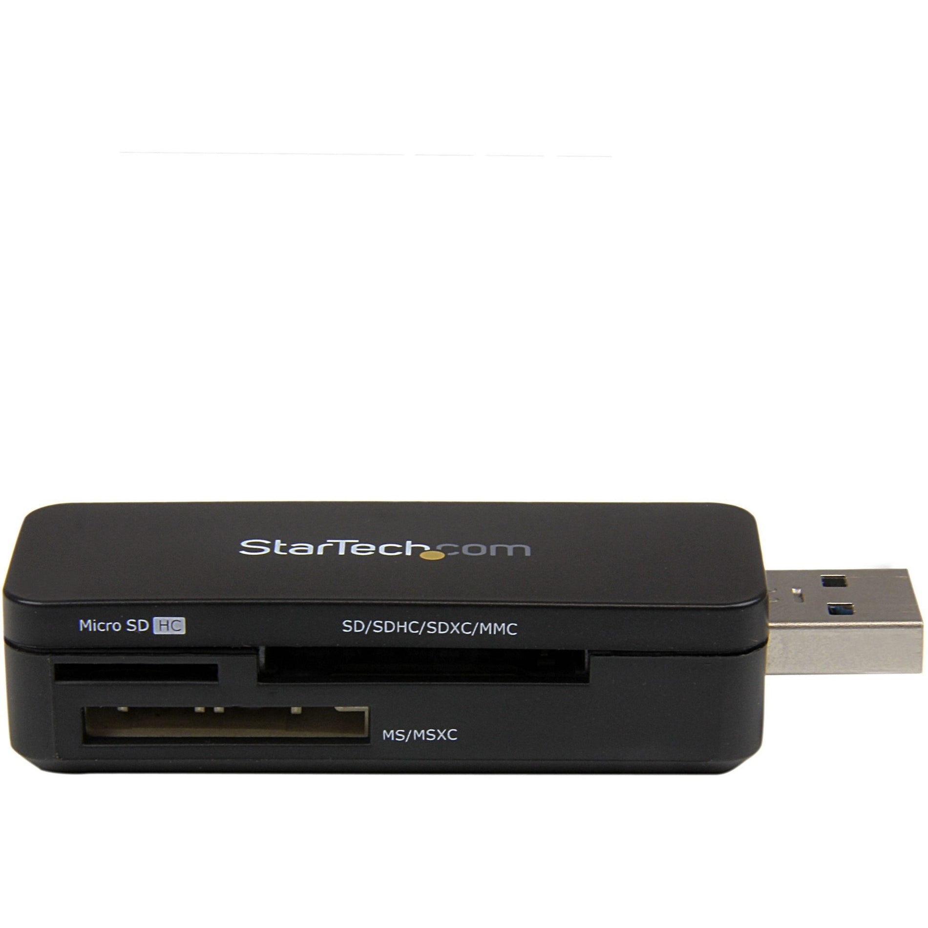 StarTech.com FCREADMICRO3 USB 3.0 External Flash Multi Media Memory Card Reader - SDHC MicroSD, High-Speed Data Transfer and Easy File Management