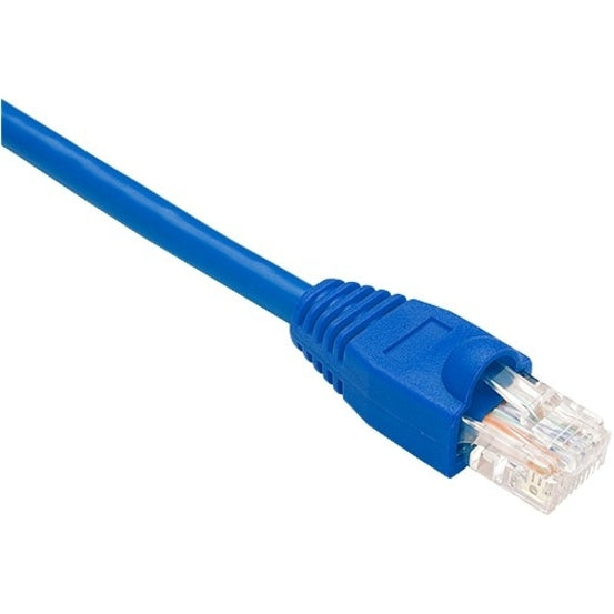 Unirise PC5E-03F-BLU-S Cat.5e Patch Network Cable, 3 ft, Snagless, Copper Conductor, Blue