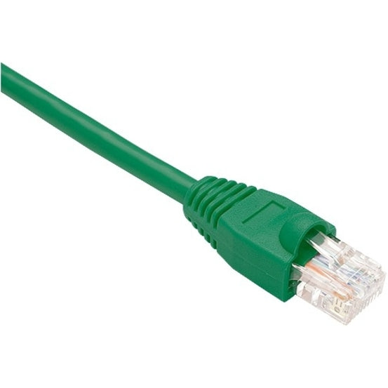 Unirise PC5E-10F-GRN-S Cat.5e Patch Network Cable, 10 ft, Snagless, Green