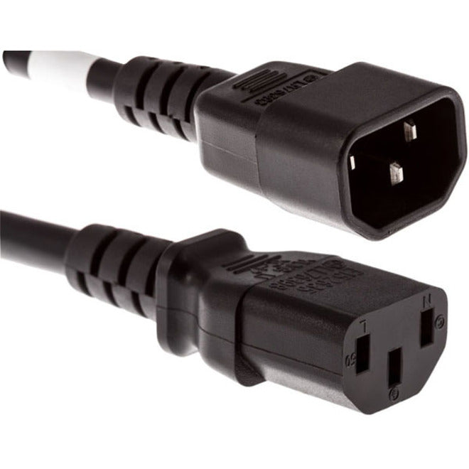 Unirise PWRC13C1403FBLK High End Data Center Rated Power Cord, 3 ft, 10A, 250V AC, Black