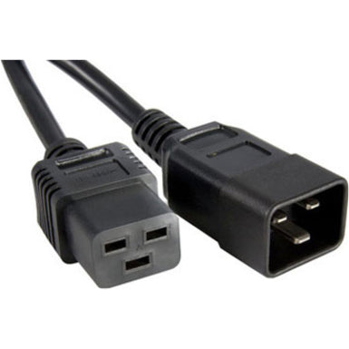 Unirise PWCDC19C2020A04FBLK High End Data Center Rated Power Cord, 20A, 250V AC, 4 ft, Black