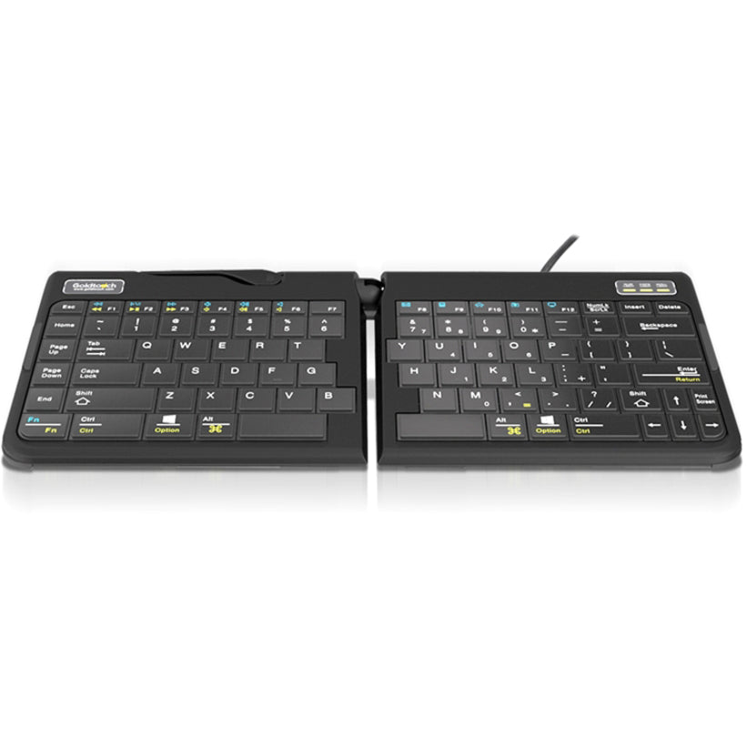Goldtouch GTP-0044 Go!2 Mobile Usb Keyboard, Lightweight, Quiet Keys, Ergonomic, Foldable, Slim