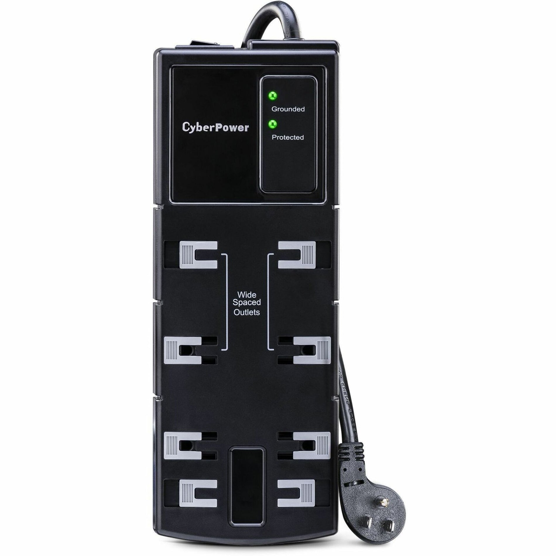 CyberPower CSB806 Essential 8-Outlets Surge Suppressor 6FT Cord, Lifetime Warranty, 1800 J Surge Energy Rating