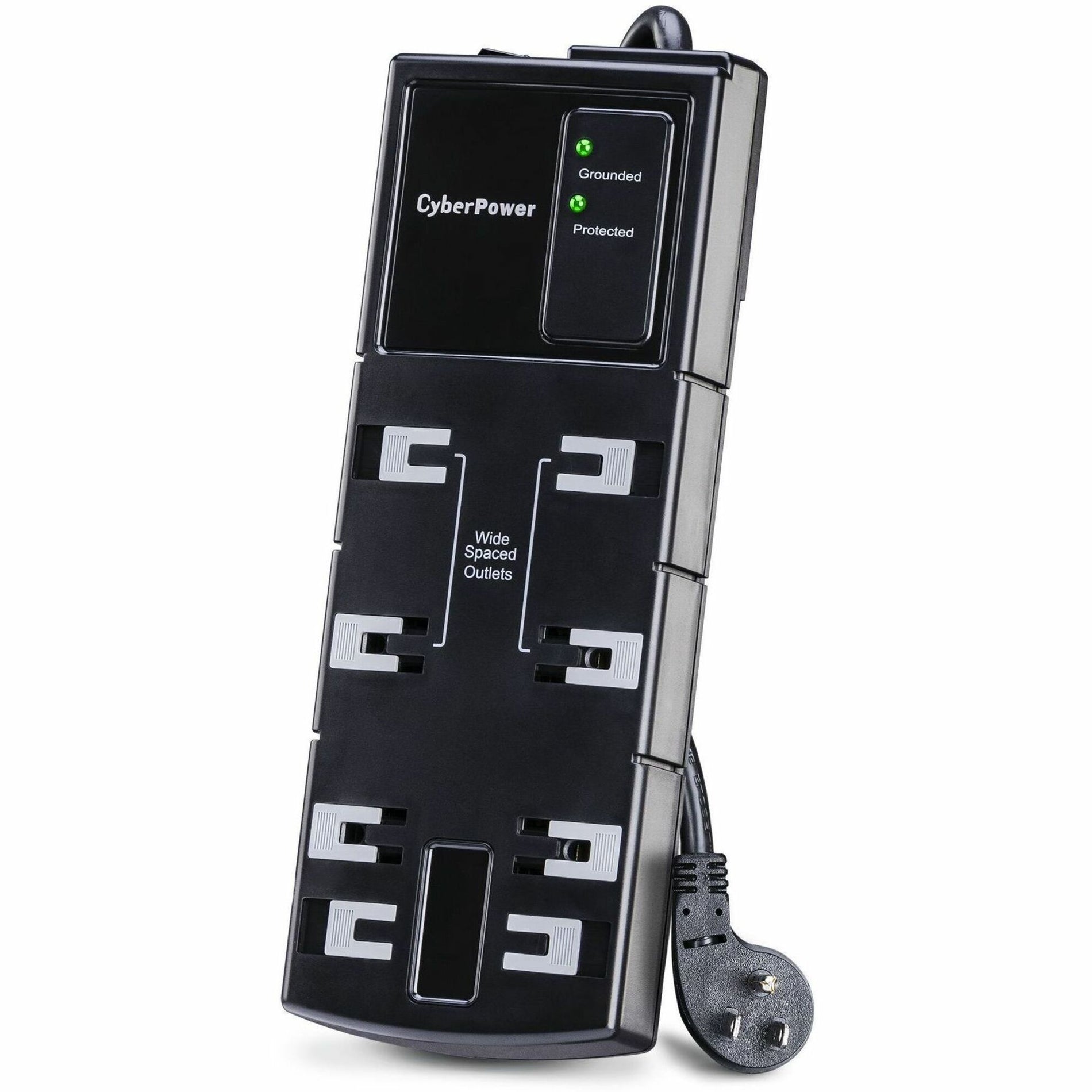 CyberPower CSB806 Essential 8-Outlets Surge Suppressor 6FT Cord, Lifetime Warranty, 1800 J Surge Energy Rating