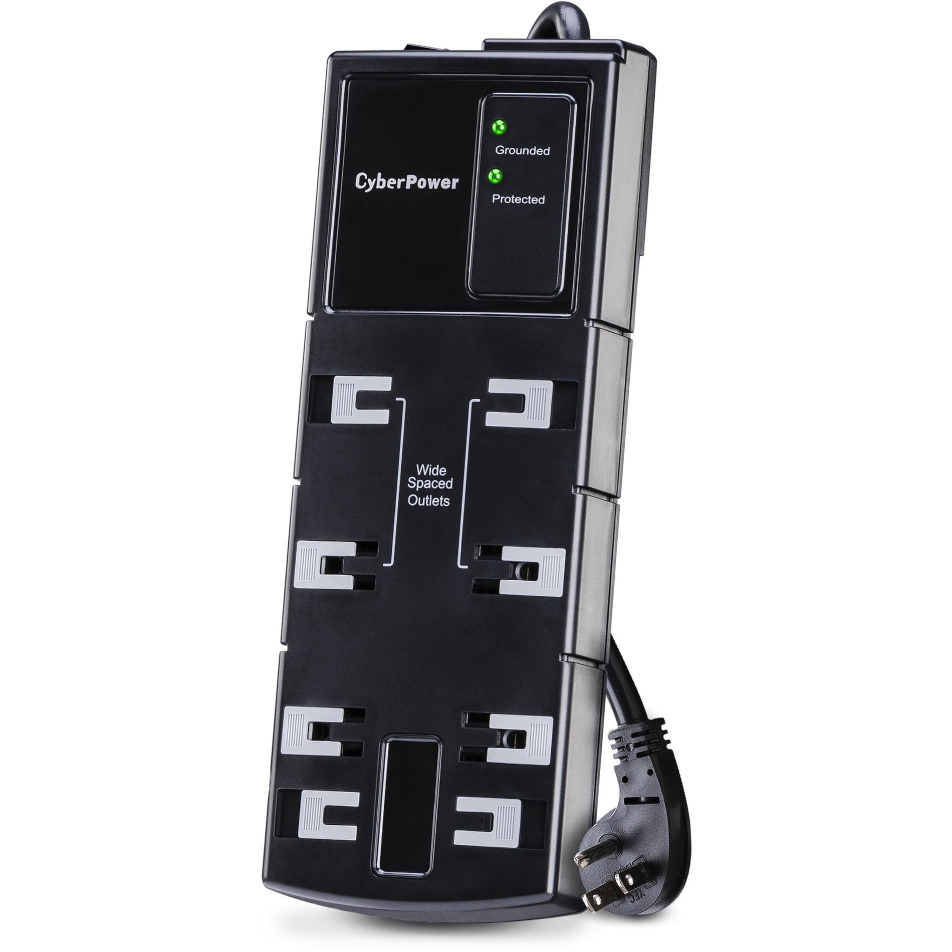 CyberPower CSB808 Essential 8-Outlets Surge Suppressor 8FT Cord, Lifetime Warranty, Automatic Shutdown, EMI/RFI Filters