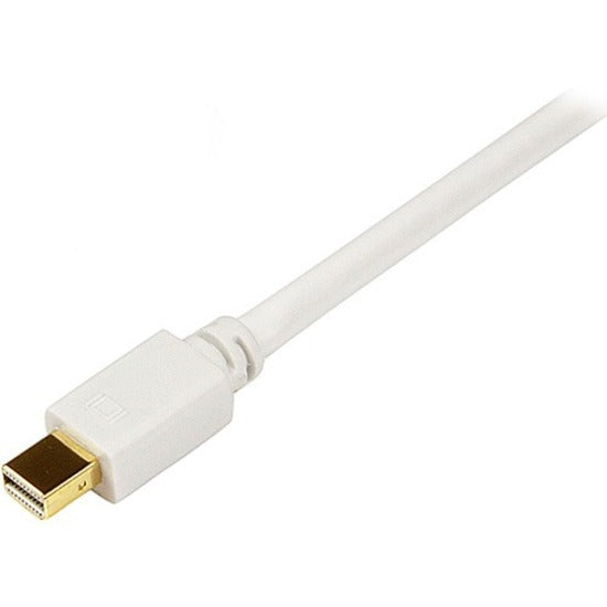 StarTech.com MDP2DVIMM3W Mini DisplayPort to DVI Adapter Converter Cable - White, 3 ft, 1920x1200