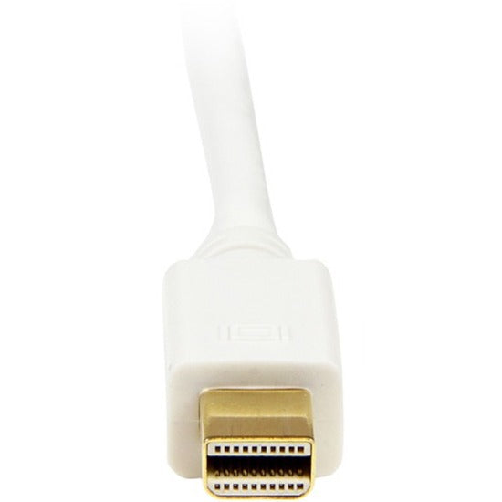 StarTech.com MDP2DVIMM6W Mini DisplayPort to DVI Adapter Converter Cable - White, 6 ft, 1920x1200 [Discontinued]
