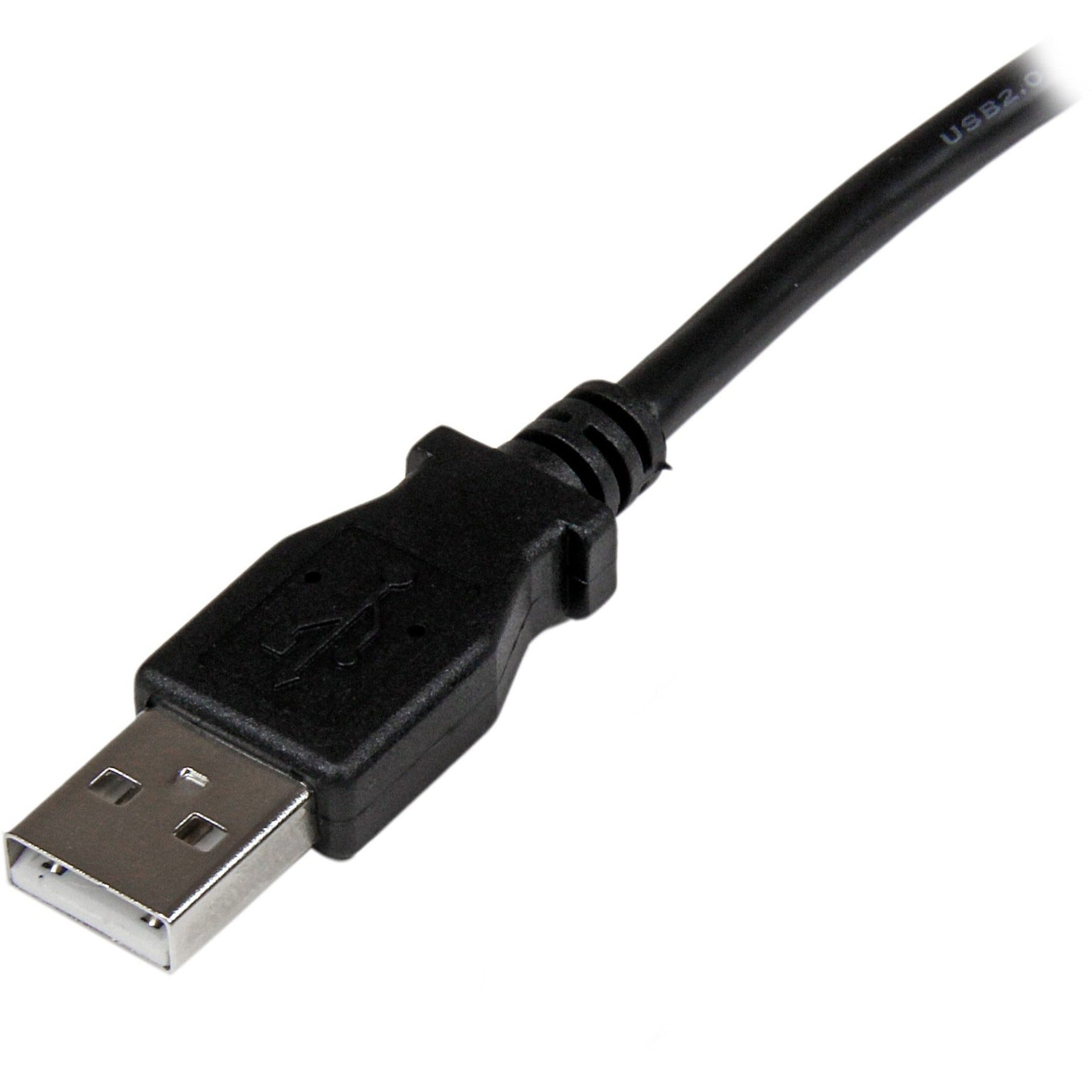 StarTech.com USBAB3MR 3m USB 2.0 A to Right Angle B Cable - M/M, 9.84 ft Data Transfer Cable