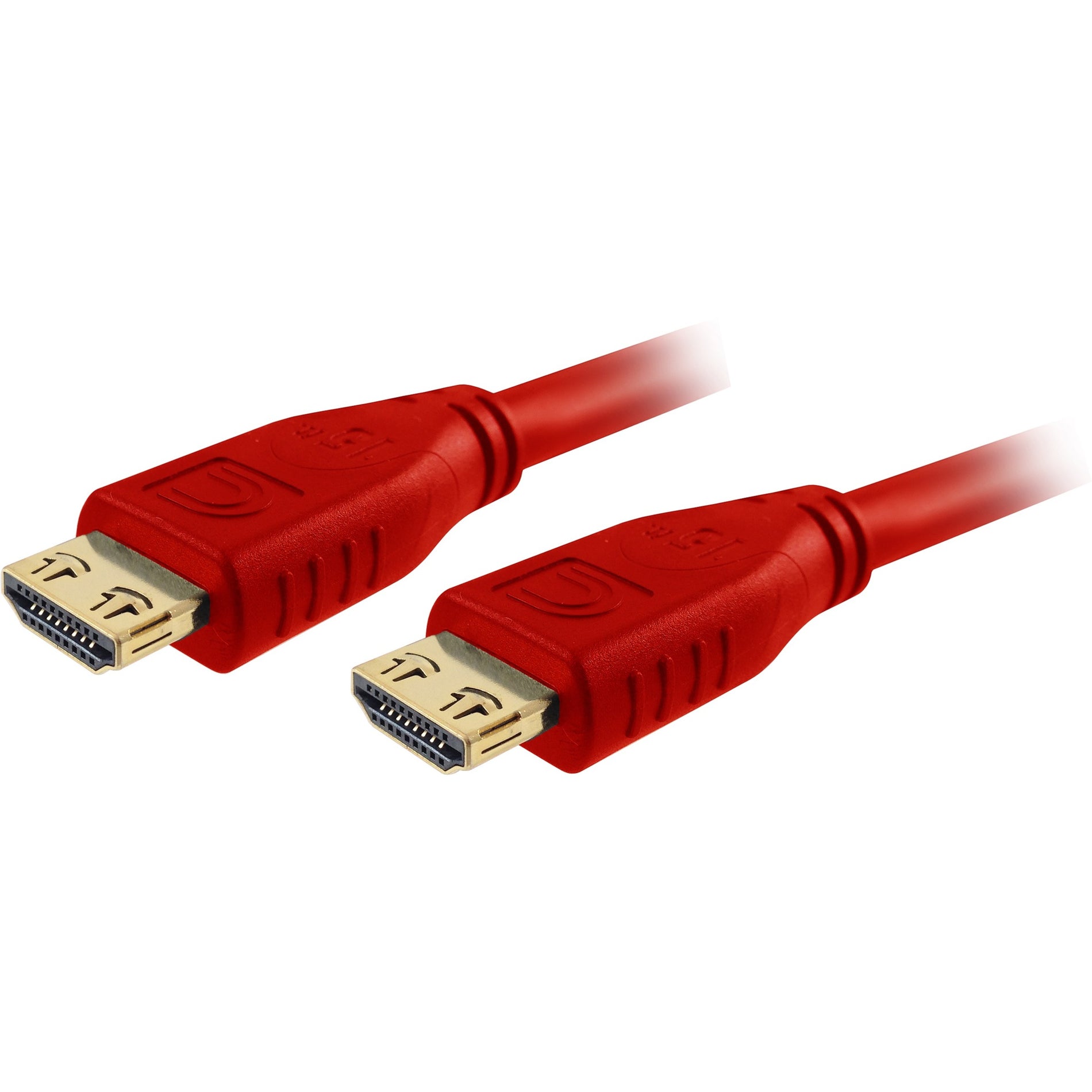 Comprehensive HD-HD-12PRORED Pro AV/IT High Speed HDMI Cable with ProGrip, SureLength, CL3- Deep Red 12ft
