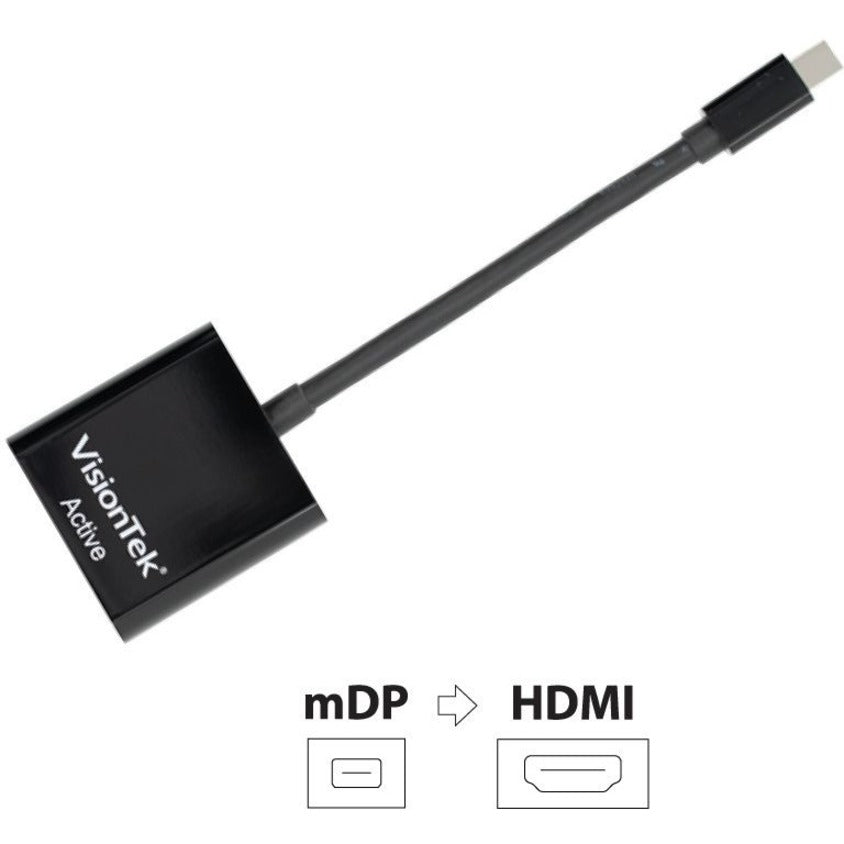 VisionTek 900636 Mini DisplayPort to HDMI Adapter (M/F), Eyefinity Technology, Plug & Play