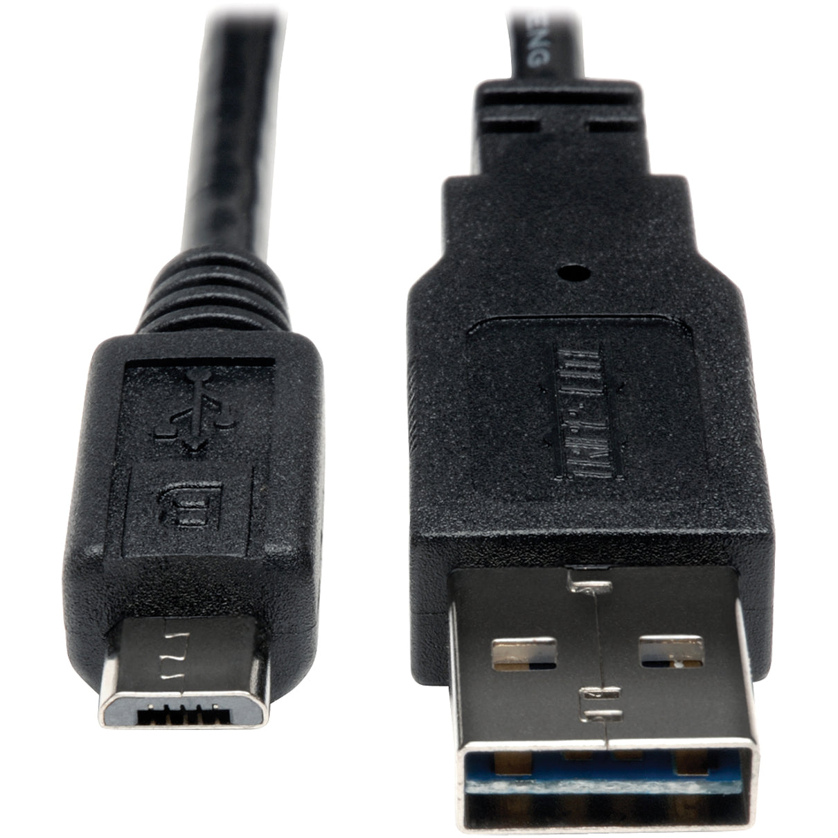 Tripp Lite UR050-003 USB Data Transfer Cable, 3 ft, Reversible, Copper Conductor, Black