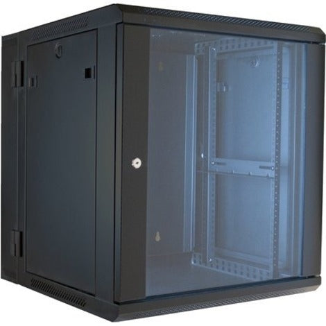 VMP ERWEN-15E 19" Hinged Wall Equipment Rack Enclosure - 15 Spaces, Cable Management, Removable Side Panel