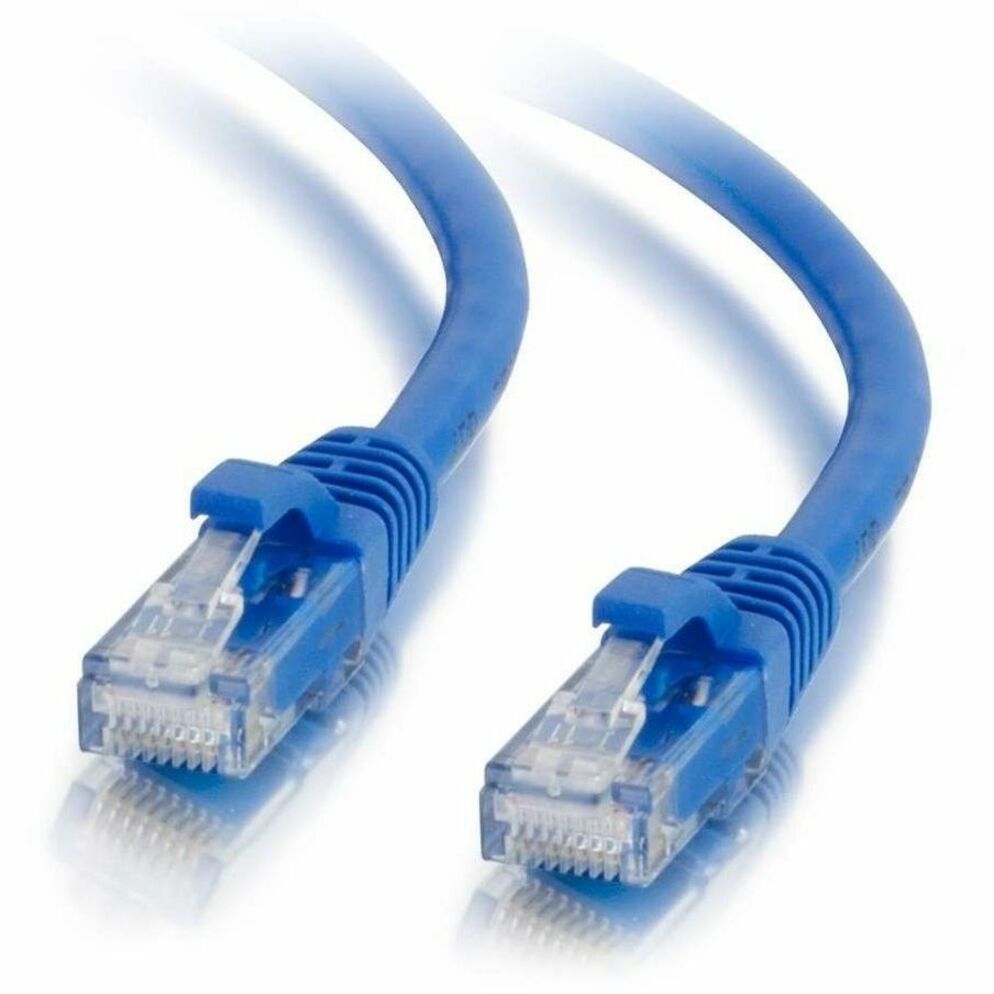 C2G 00698 10ft Cat6a Snagless Unshielded (UTP) Ethernet Patch Cable - Blue, Molded, Stranded, Copper, Gold Plated Connectors