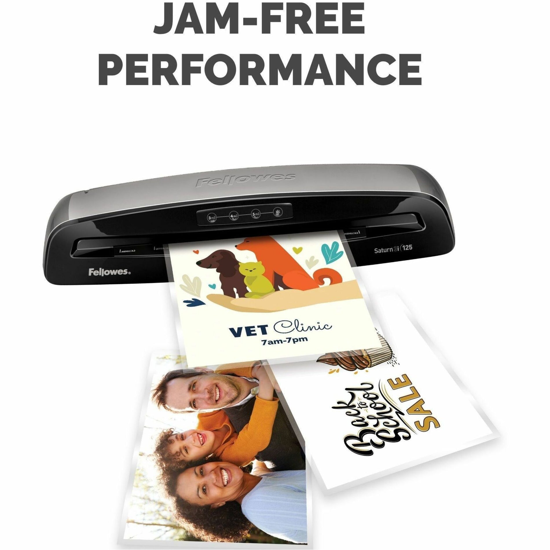 Fellowes 5204007 ImageLast Jam-Free Premium Thermal Laminating Pouches, 5 Mil, Ltr, 150Sht/PK, Clear