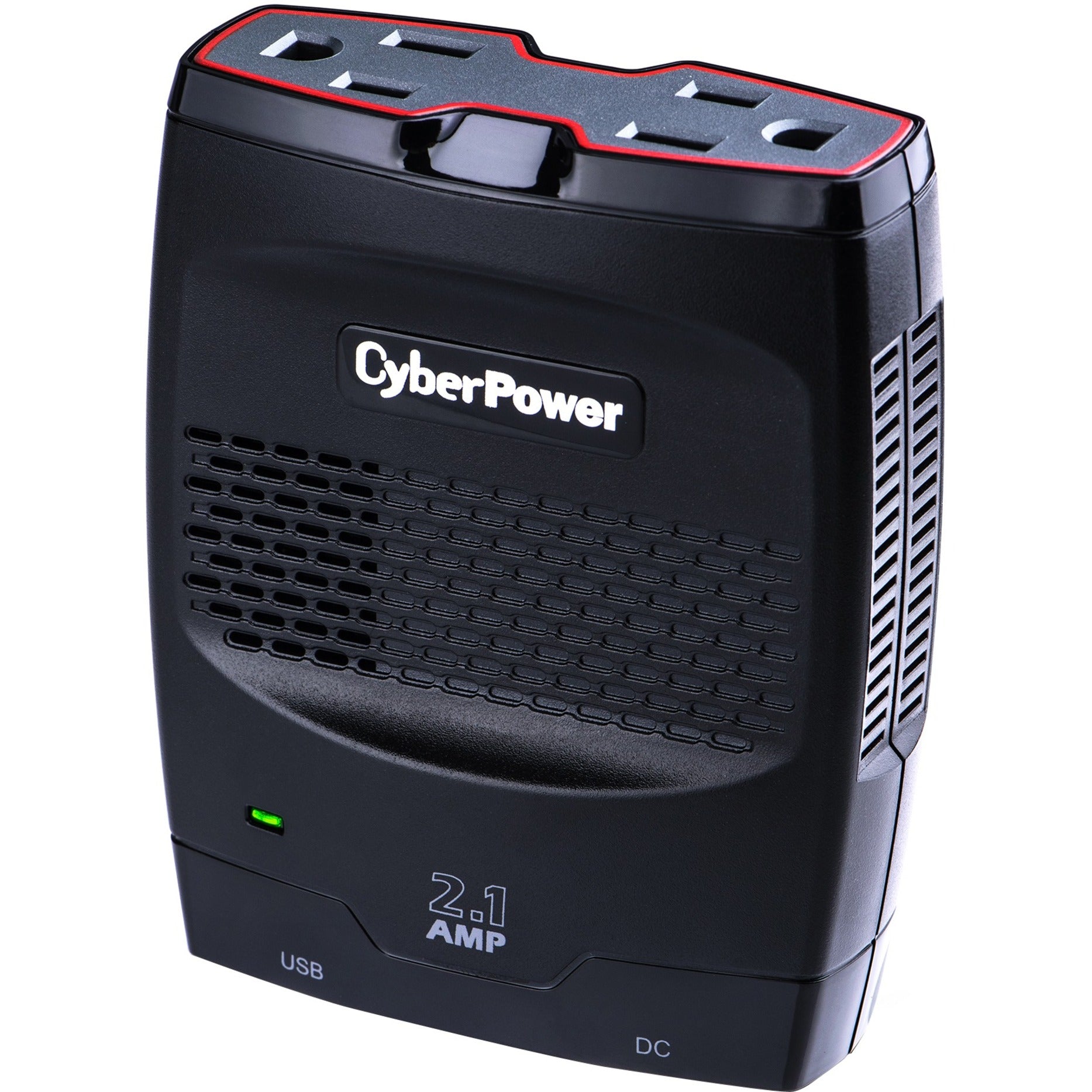 CyberPower CPS175SURC1 Mobile Power Inverter 175W with 2.1A USB Charger - Slim Line Design, 12V DC Input, 120V AC Output
