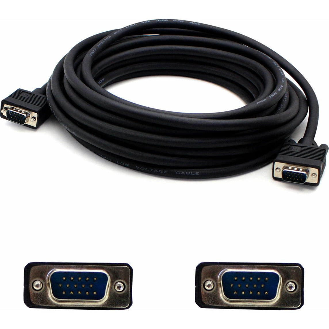 AddOn VGAMM15-5PK Bulk 5 Pack 15ft VGA High Res Monitor Cable, 1080P SVGA M/M