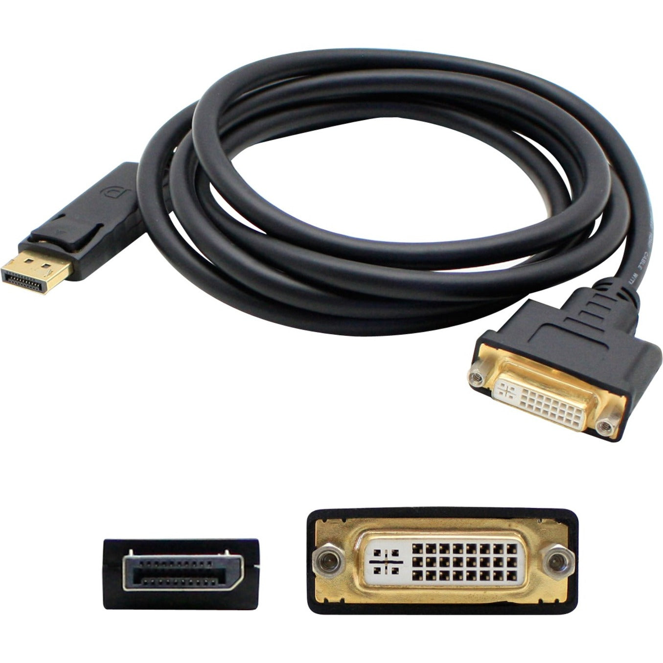 AddOn DP2DVIA-5PK Bulk 5 Pack Displayport to DVI Active Adapter Cable - M/F, Video Cable