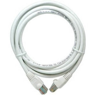 On-Q AC3503-WH-V1 3 Foot Cat 5e Patch Cable, White, Stranded, Molded, Snagless, Copper Conductor