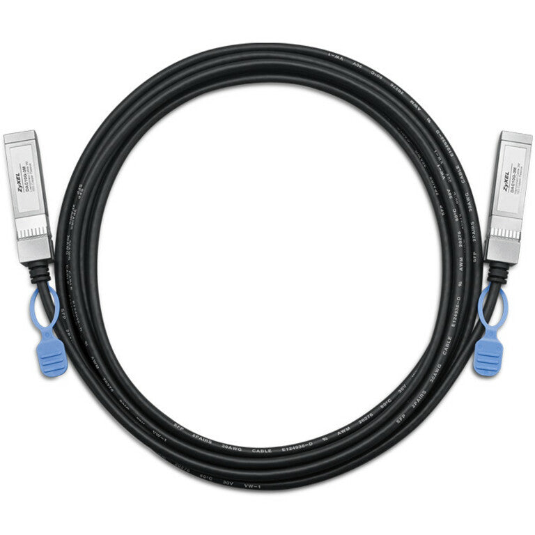 ZYXEL DAC10G-3M SFP+ Network Cable, 9.84 ft, Copper Conductor