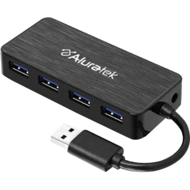 Aluratek AUH1304F 4-port USB Hub, Expand Your PC's Connectivity