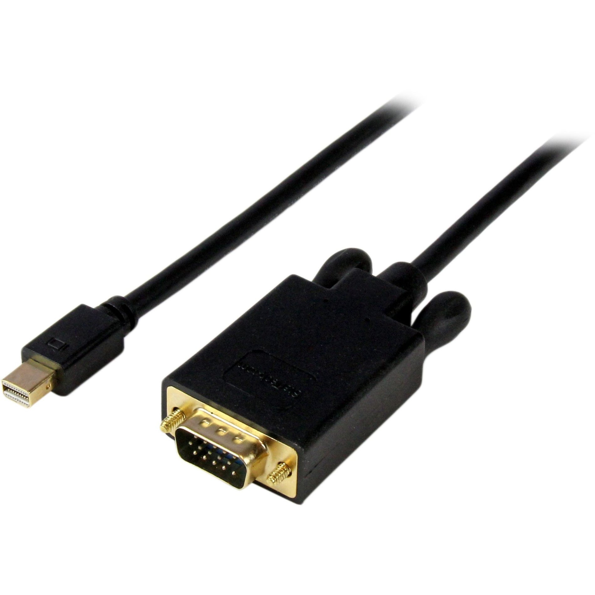 StarTech.com MDP2VGAMM10B Mini DisplayPort to VGA Adapter Cable - Black, 10 ft, 1920x1200