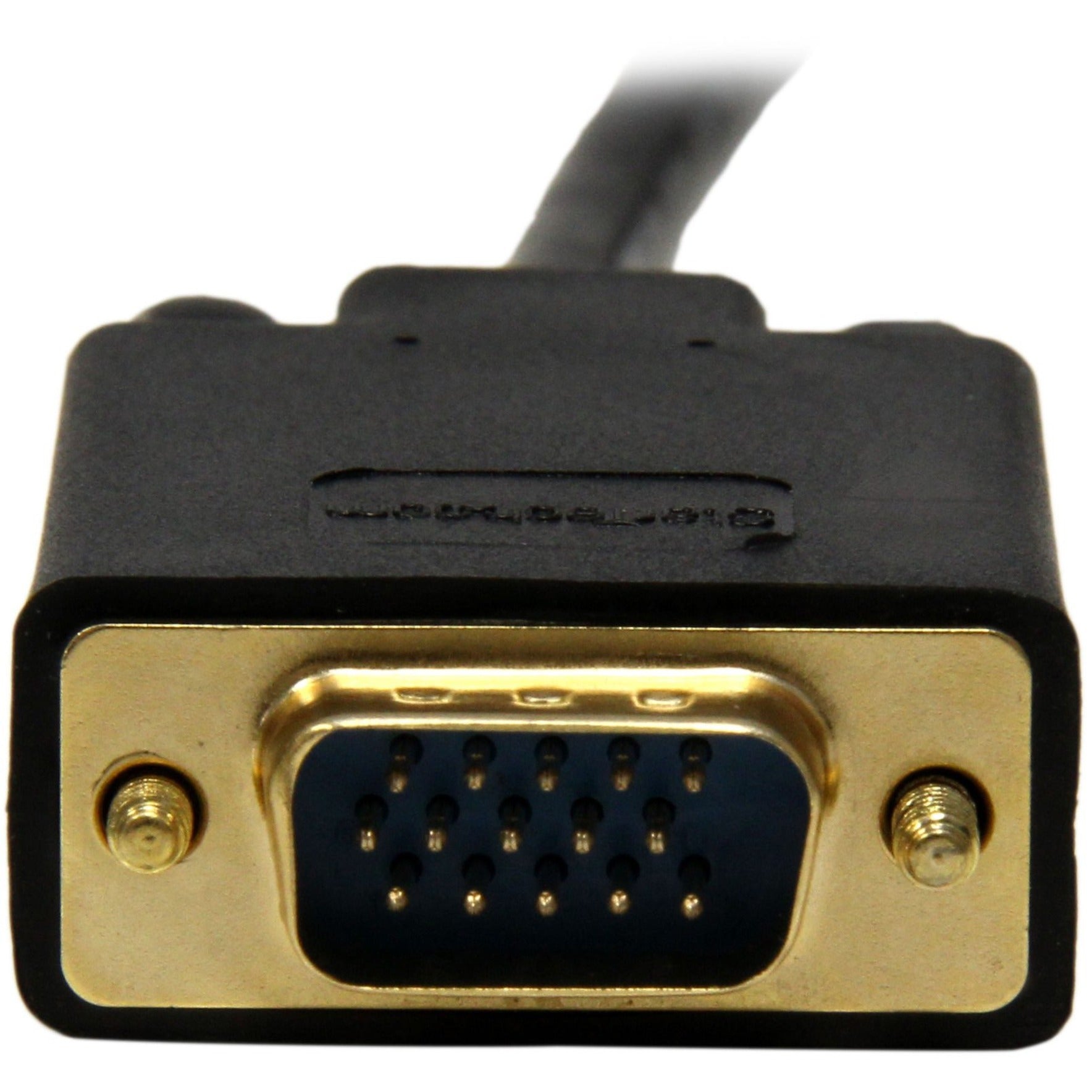 StarTech.com MDP2VGAMM15B Mini DisplayPort to VGA Adapter Converter Cable - Black, 15 ft, 1920x1200