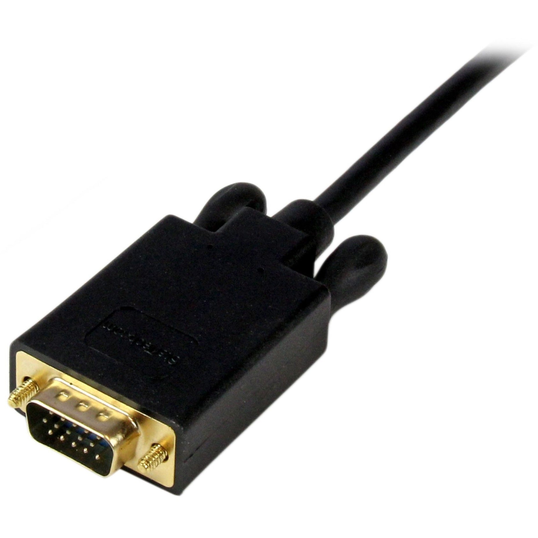 StarTech.com MDP2VGAMM3B Mini DisplayPort to VGA Adapter Converter Cable - Black, 3 ft, 1920x1200