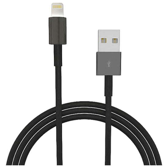 4XEM 4XLIGHTNINGBK15 Lightning Replacement Cable, 15ft Black Charging Data and Sync Cable for Apple iPhone 5 5s 6 6s 6plus 7 7plus