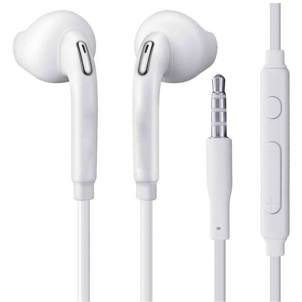 4XEM 4XSAMEARWH Replacement Earbud For Samsung, White, Noise Isolation, Tangle Resistant Cable